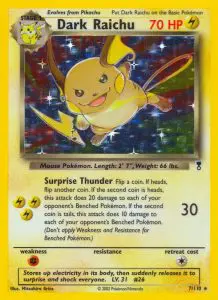 Dark Raichu - Legendary Collection - 7 - Holographique rare