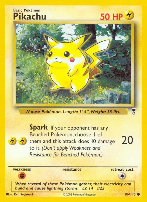 Pikachu - Legendary Collection - 86 - Commune