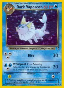 Dark Vaporeon - Legendary Collection - 9 - Holographique rare