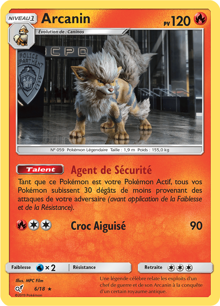 Arcanin - Détective Pikachu - 006 - Rare