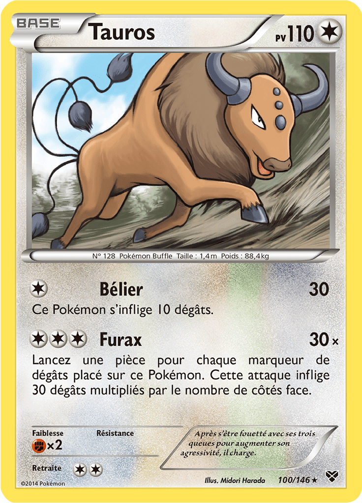 Tauros - XY - 100 - Rare