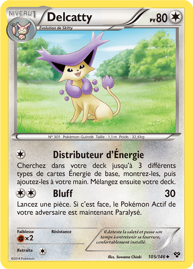 Delcatty - XY - 105 - Peu commune
