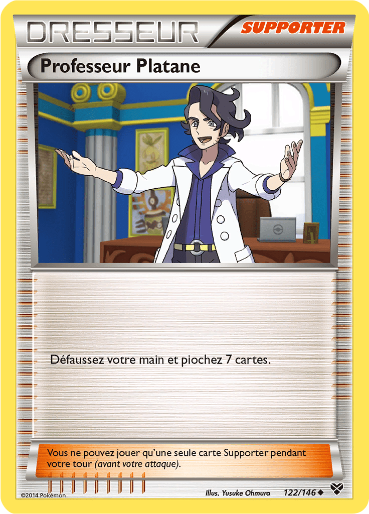 Professeur Platane - XY - 122 - Peu commune