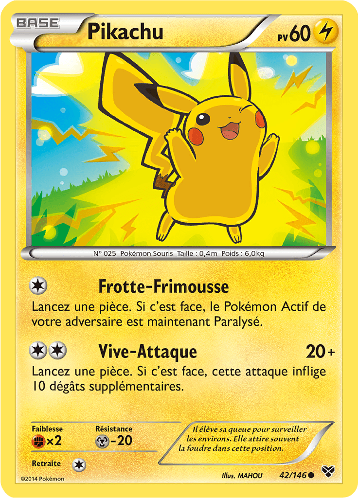 Pikachu - XY - 042 - Commune