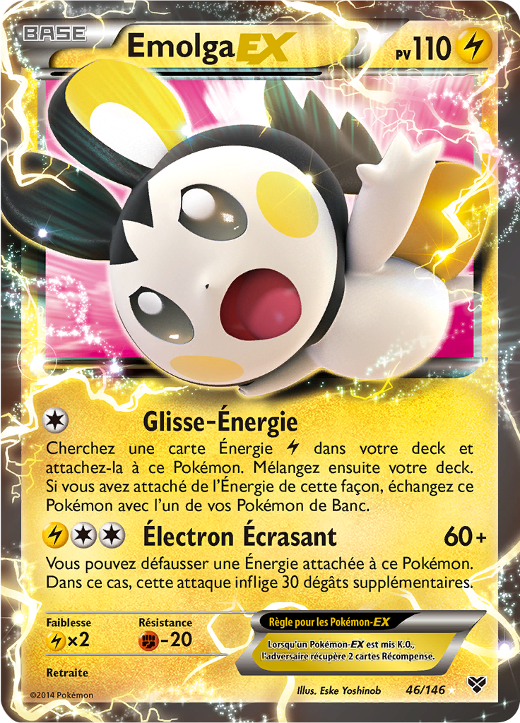 Emolga EX - XY - 046 - Ultra rare