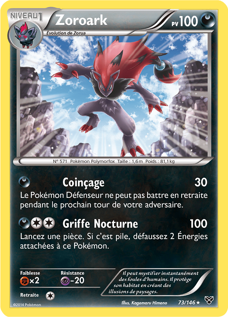 Zoroark - XY - 073 - Holographique