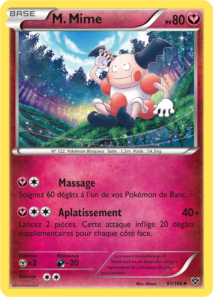 M. Mime - XY - 091 - Peu commune