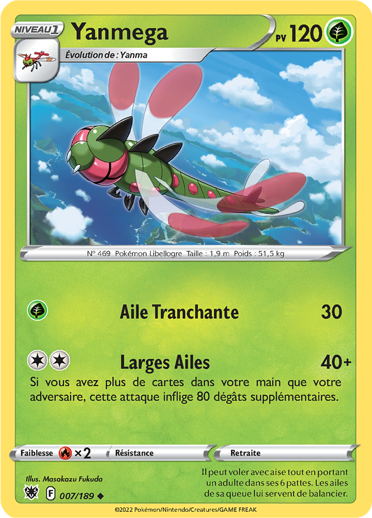 Yanmega - EB Astres Radieux - 007/189 - Peu commune