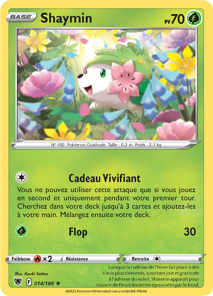 Shaymin - EB Astres Radieux - 014/189 - Rare