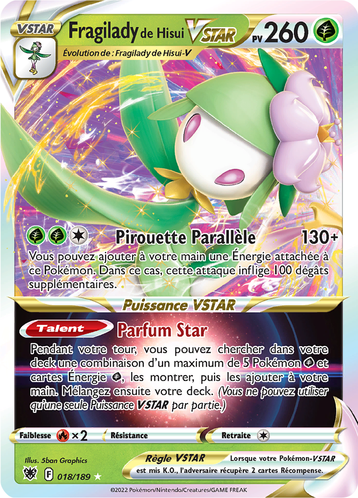 Fragilady de Hisui VSTAR - EB Astres Radieux - 018/189 - Ultra rare