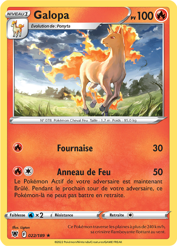 Galopa - EB Astres Radieux - 022/189 - Rare