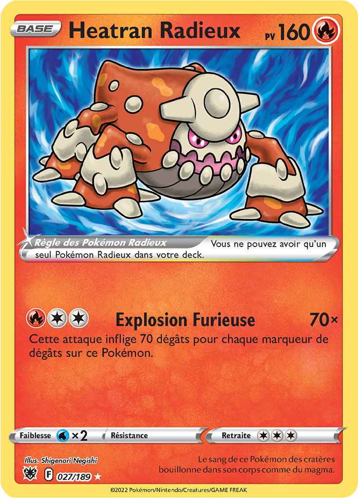 Heatran Radieux - EB Astres Radieux - 027/189 - Ultra rare