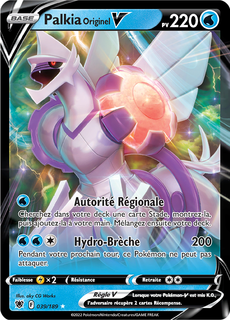 Palkia Originel V - EB Astres Radieux - 039/189 - Ultra rare