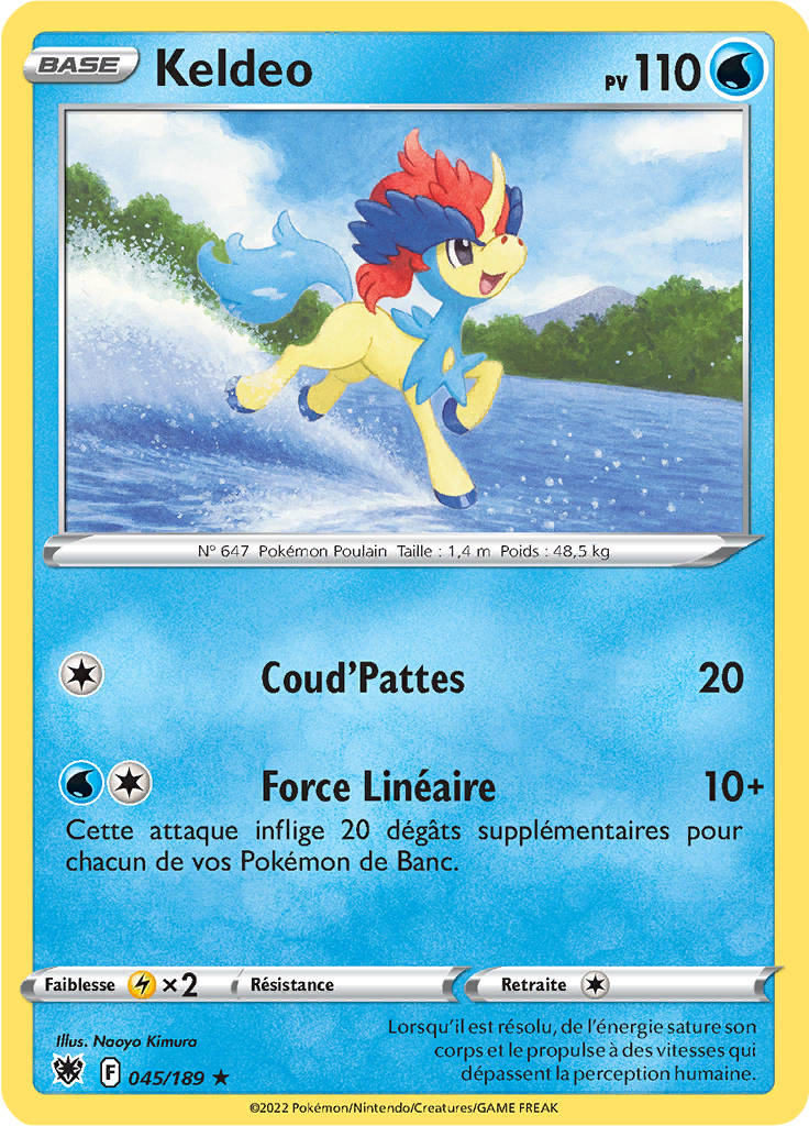 Keldeo - EB Astres Radieux - 045/189 - Holographique