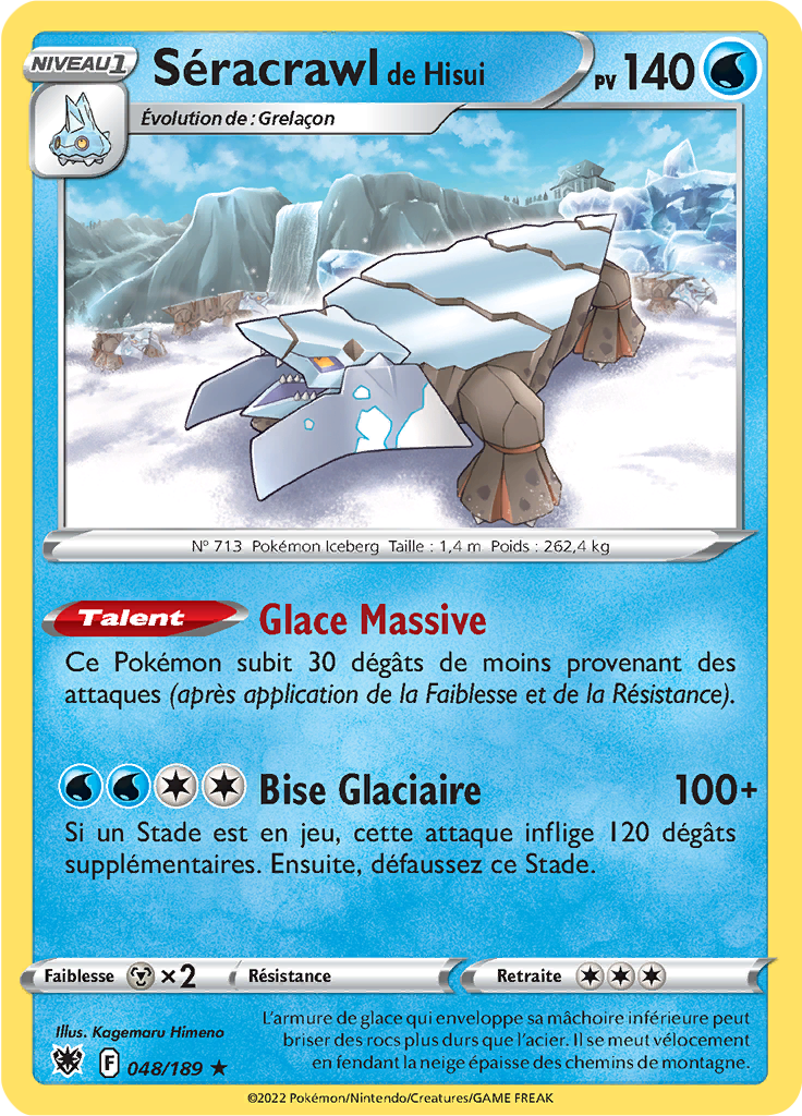 Séracrawl de Hisui - EB Astres Radieux - 048/189 - Rare