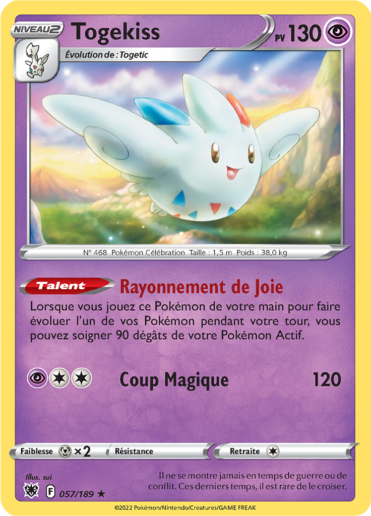 Togekiss - EB Astres Radieux - 057/189 - Holographique