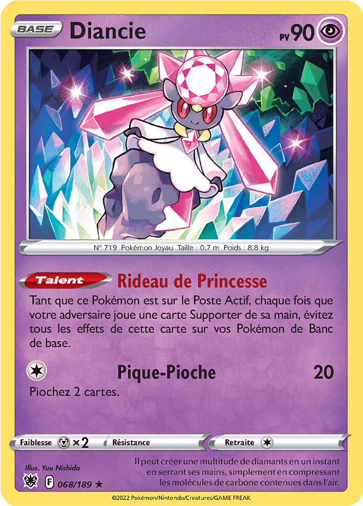 Diancie - EB Astres Radieux - 068/189 - Holographique