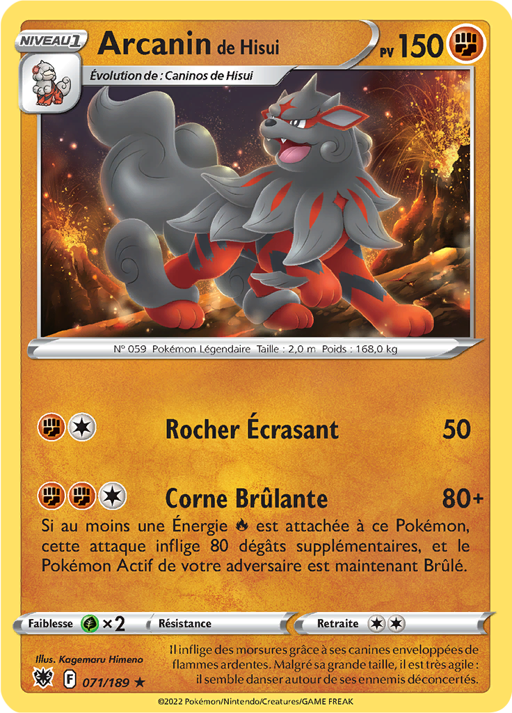 Arcanin de Hisui - EB Astres Radieux - 071/189 - Rare