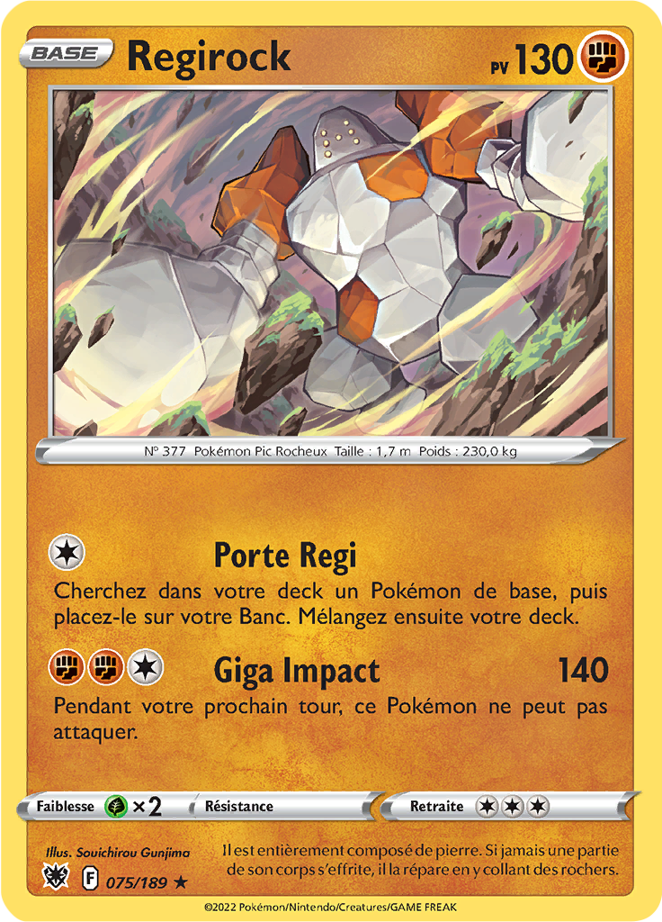 Regirock - EB Astres Radieux - 075/189 - Rare