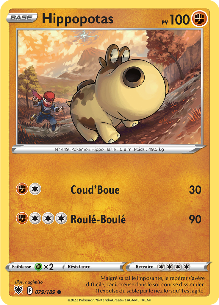Hippopotas - EB Astres Radieux - 079/189 - Commune