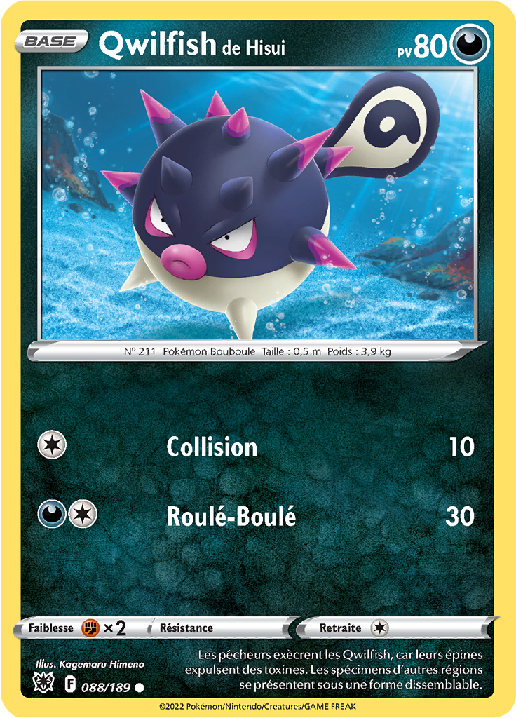 Qwilfish de Hisui - EB Astres Radieux - 088/189 - Commune