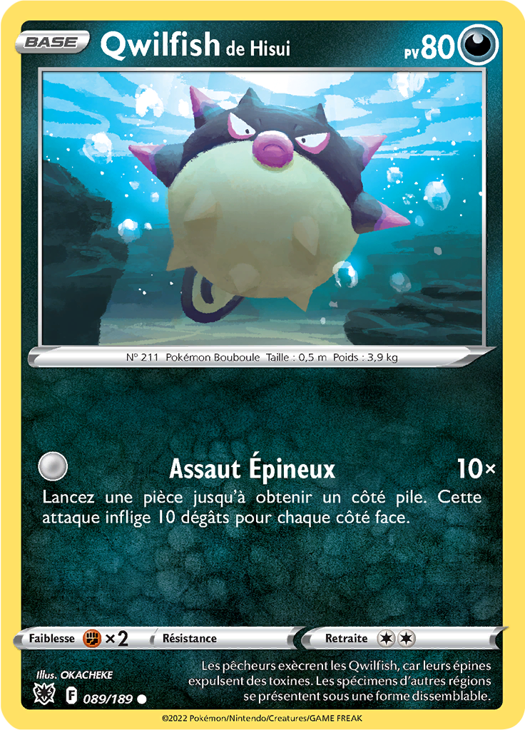 Qwilfish de Hisui - EB Astres Radieux - 089/189 - Commune
