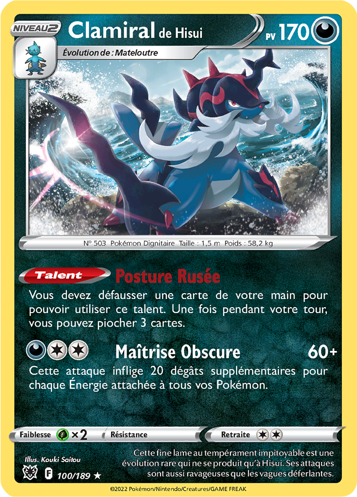 Clamiral de Hisui - EB Astres Radieux - 100/189 - Holographique