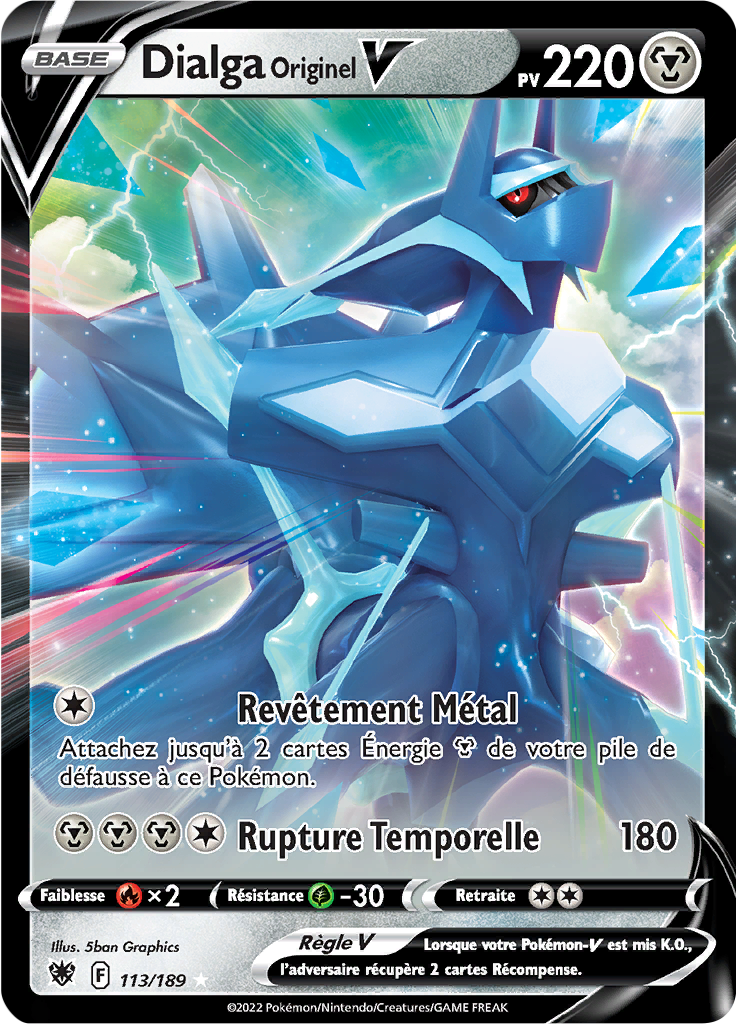 Dialga Originel V - EB Astres Radieux - 113/189 - Ultra rare