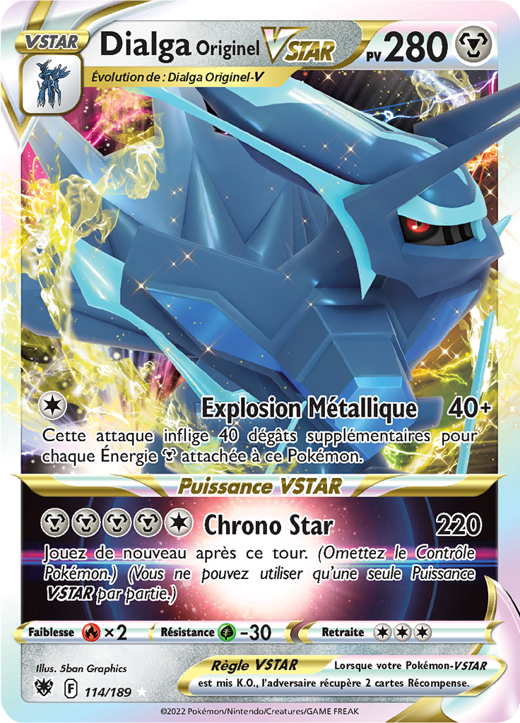 Dialga Originel VSTAR - EB Astres Radieux - 114/189 - Ultra rare