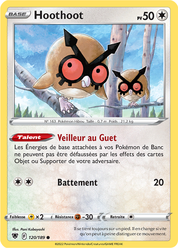 Hoothoot - EB Astres Radieux - 120/189 - Commune