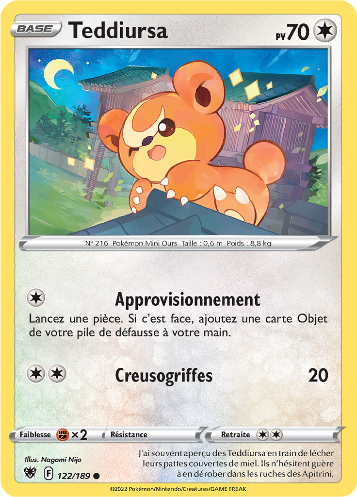 Teddiursa - EB Astres Radieux - 122/189 - Commune