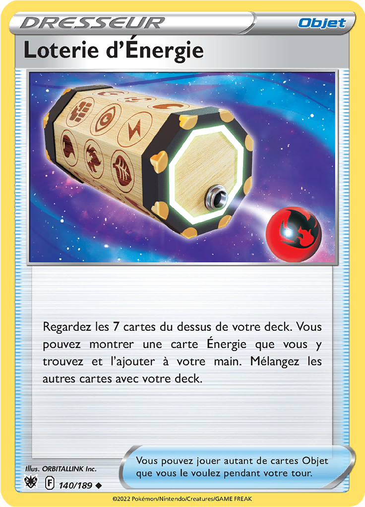 Loterie d'Énergie - EB Astres Radieux - 140/189 - Peu commune