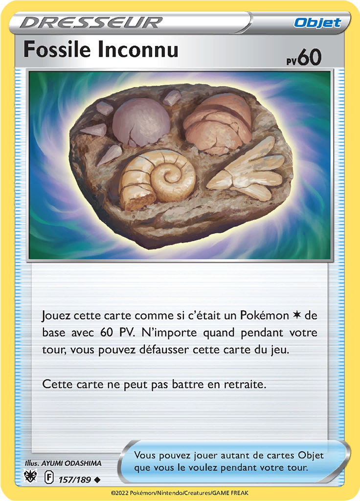 Fossile Inconnu - EB Astres Radieux - 157/189 - Peu commune