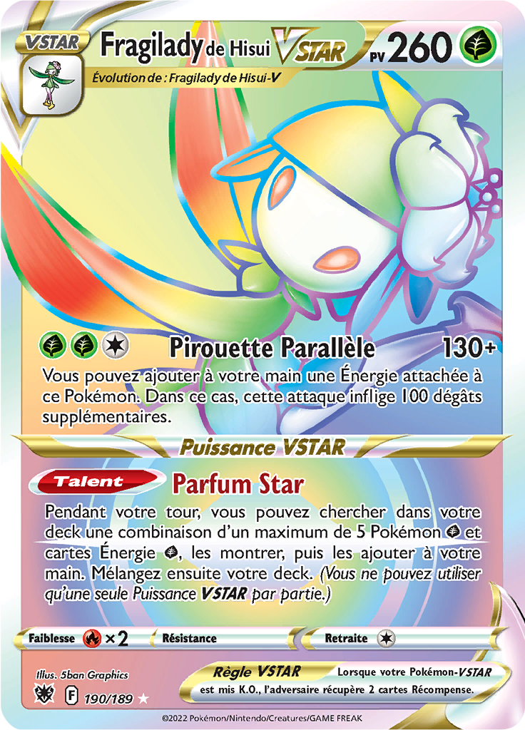 Fragilady de Hisui VSTAR - EB Astres Radieux - 190/189 - Ultra rare