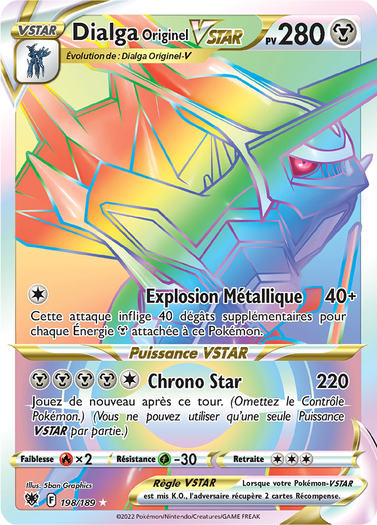 Dialga Originel VSTAR - EB Astres Radieux - 198/189 - Ultra rare
