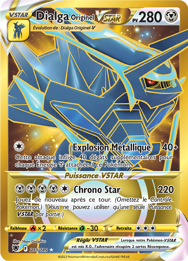 Dialga Originel VSTAR - EB Astres Radieux - 210/189 - Ultra rare