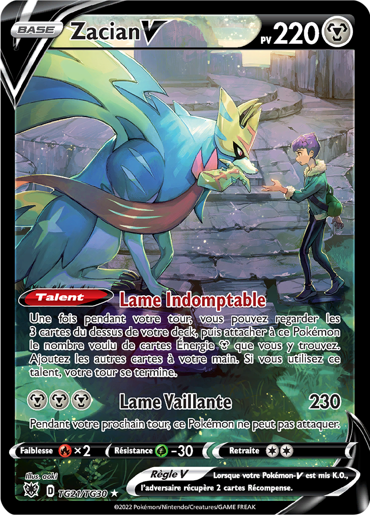 Zacian V - EB Astres Radieux - TG21/TG30 - Ultra rare