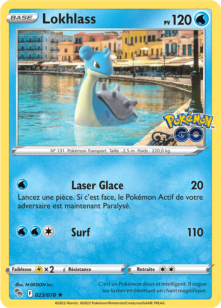 Lokhlass - Pokémon GO - 023/078 - Holographique