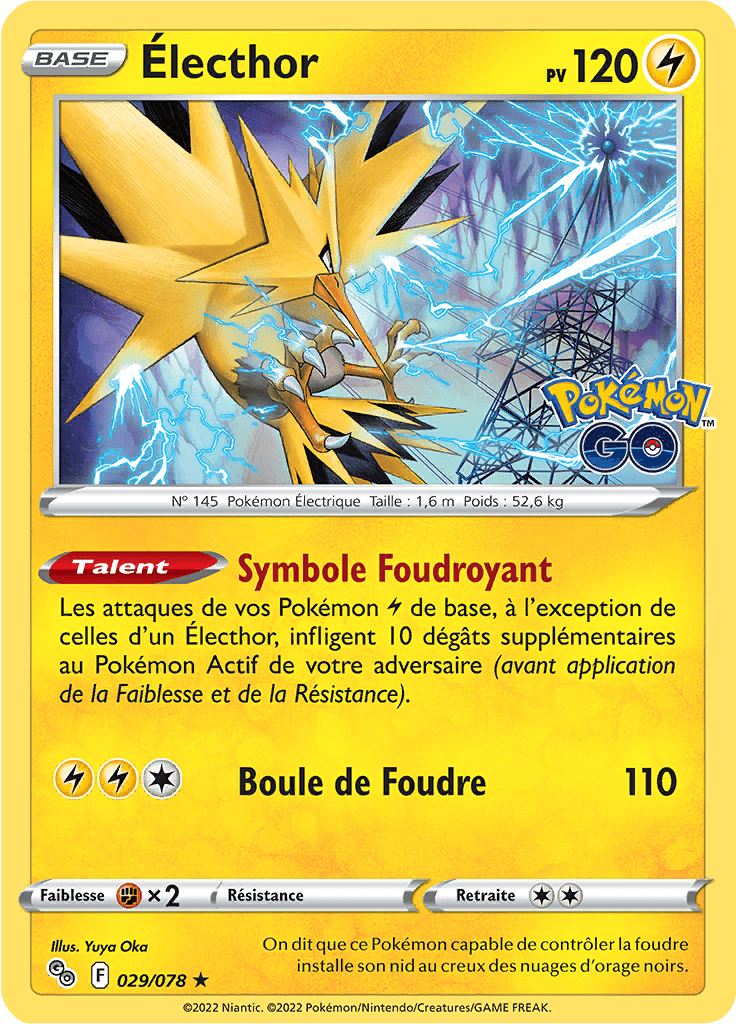 Électhor - Pokémon GO - 029/078 - Holographique
