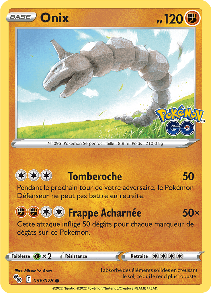 Onix - Pokémon GO - 036/078 - Commune