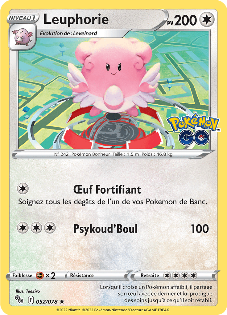 Leuphorie - Pokémon GO - 052/078 - Holographique