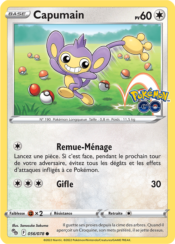 Capumain - Pokémon GO - 056/078 - Commune
