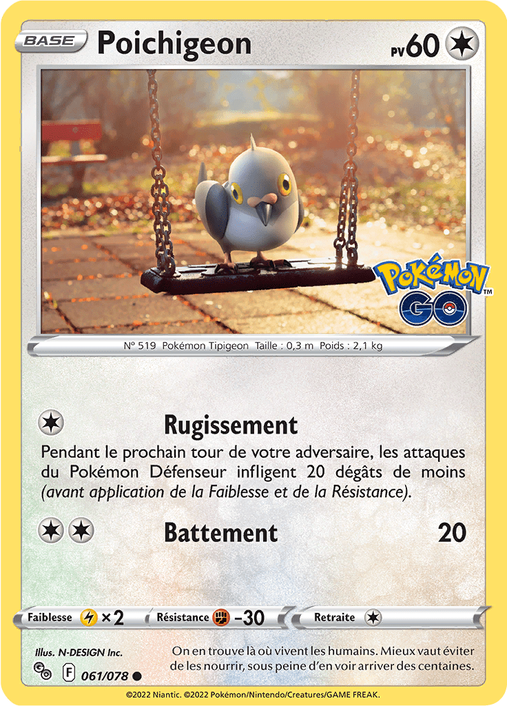 Poichigeon - Pokémon GO - 061/078 - Commune