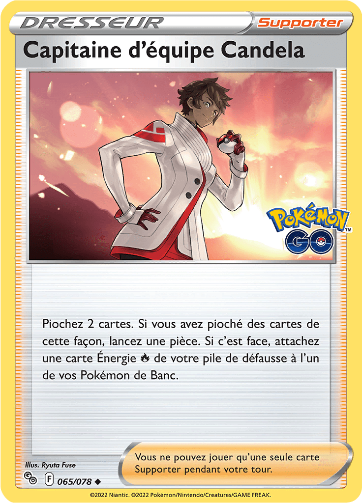 Capitaine d'équipe Candela - Pokémon GO - 065/078 - Peu commune