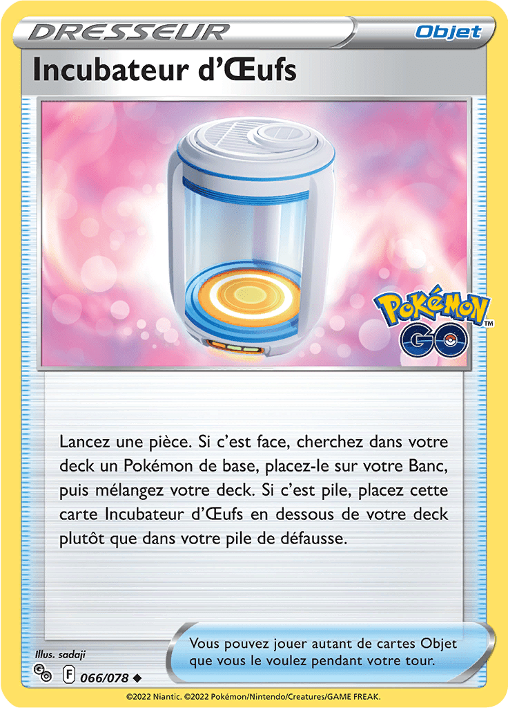 Incubateur d'Œufs - Pokémon GO - 066/078 - Peu commune