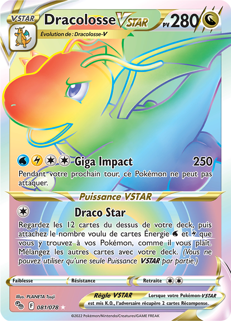 Dracolosse VSTAR - Pokémon GO - 081/078 - Ultra rare