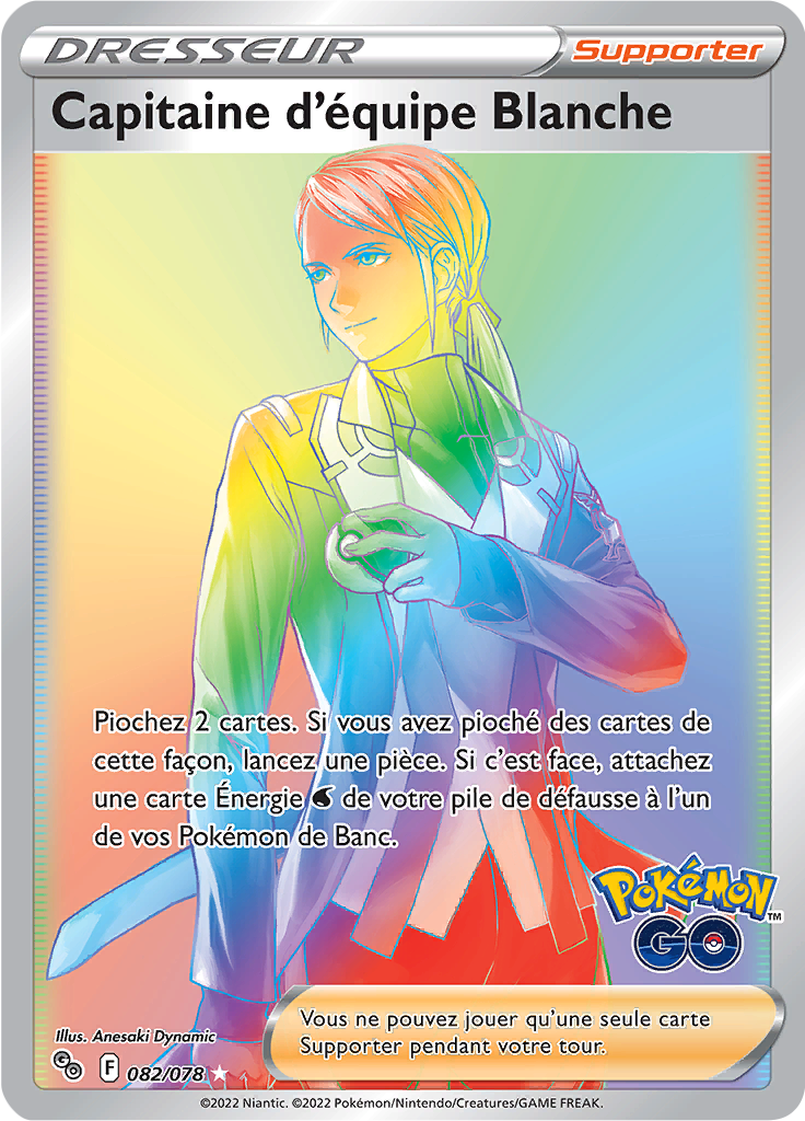 Capitaine d'équipe Blanche - Pokémon GO - 082/078 - Ultra rare
