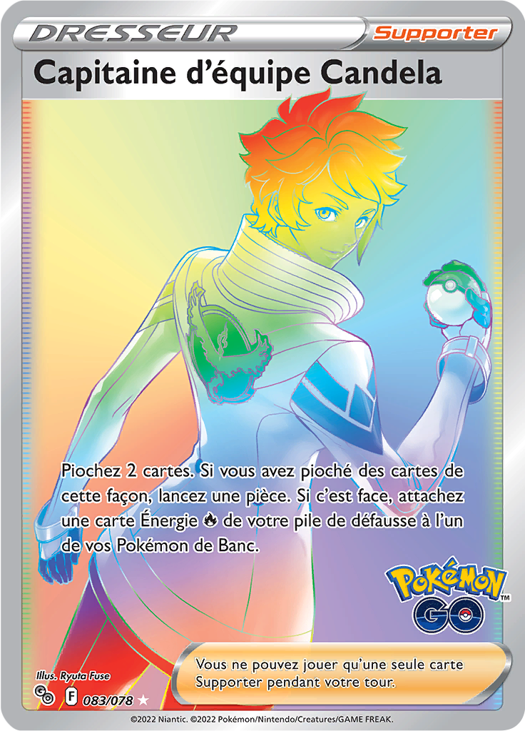Capitaine d'équipe Candela - Pokémon GO - 083/078 - Ultra rare