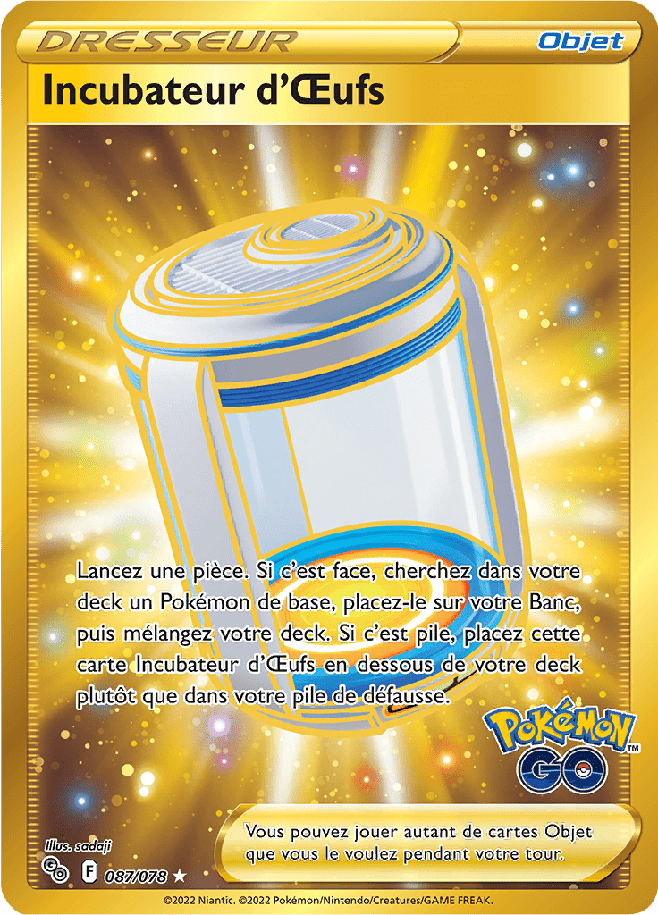 Incubateur d'Œufs - Pokémon GO - 087/078 - Ultra rare