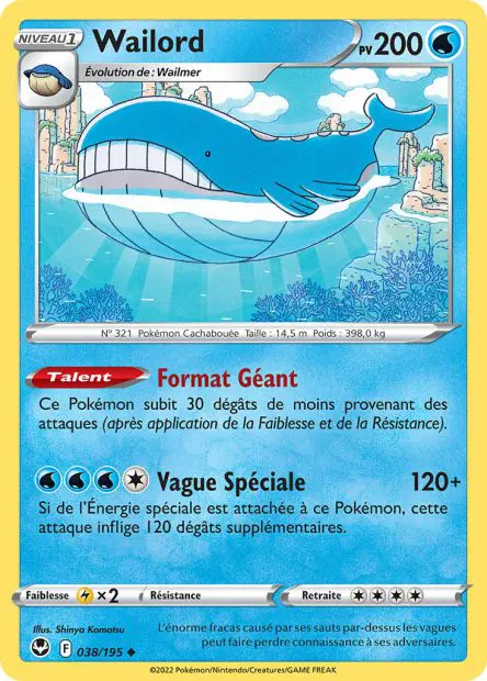 Wailord -  -  - Peu commune